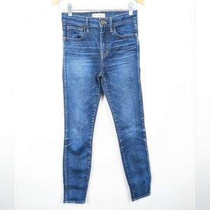 Madewell High Riser Skinny Jeans - Classic Blue Denim Size 25 Women's